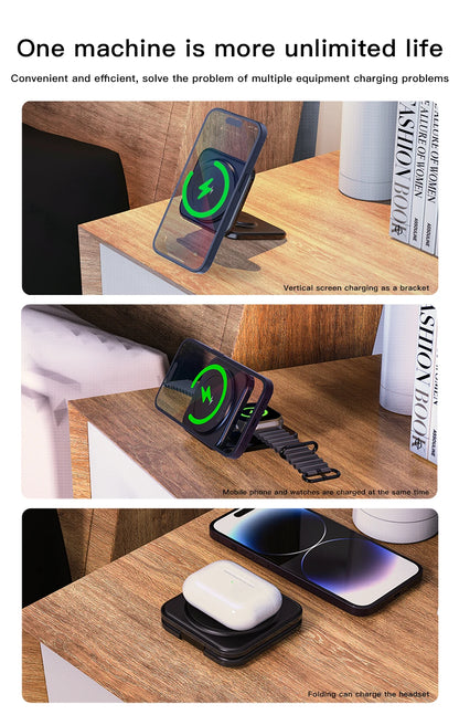 Mini  2 in 1 Wireless Charger