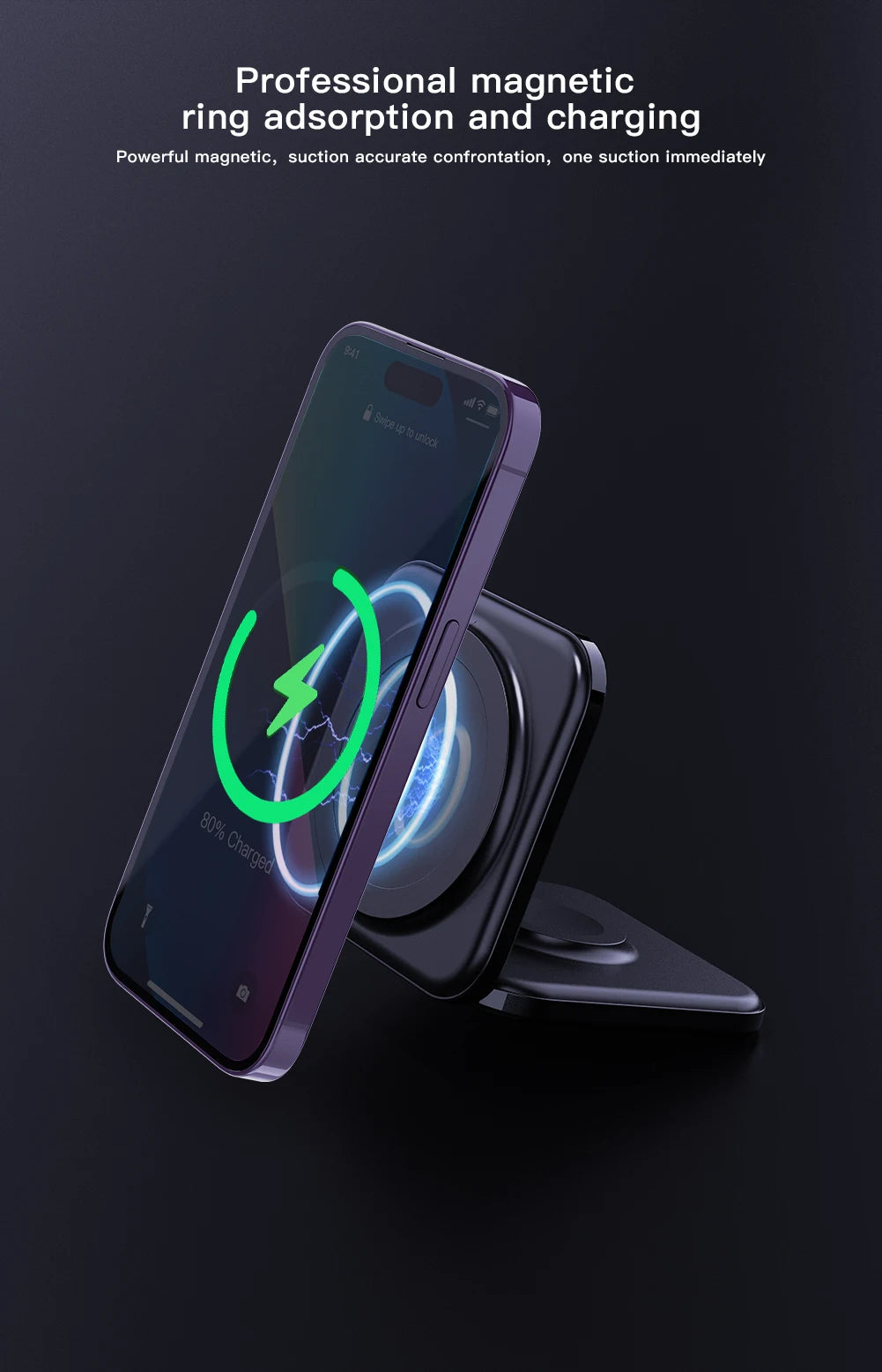 Mini  2 in 1 Wireless Charger