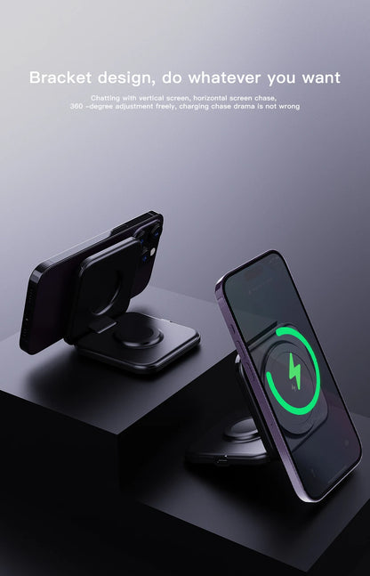 Mini  2 in 1 Wireless Charger