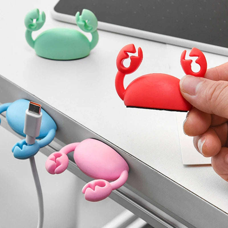 Cute Crab Cable Organizer Clip